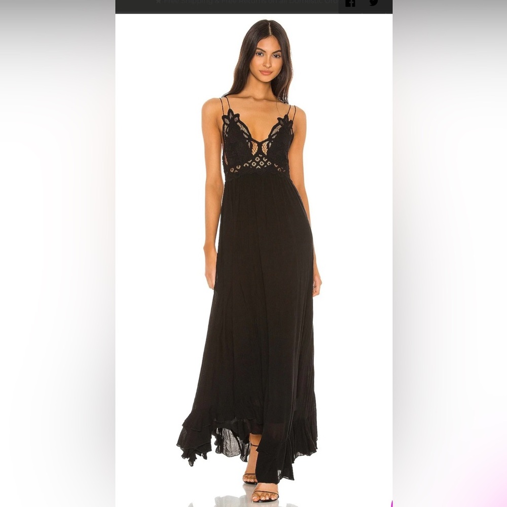 Free people Adella maxi slip dress